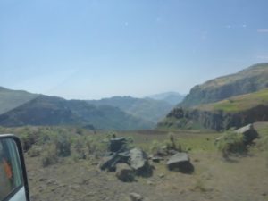 Views on the way to the Simien Mountains National Park