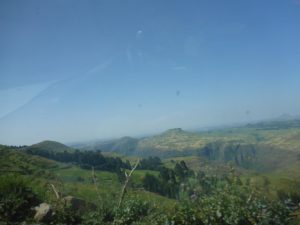 Views on the way to the Simien Mountains National Park