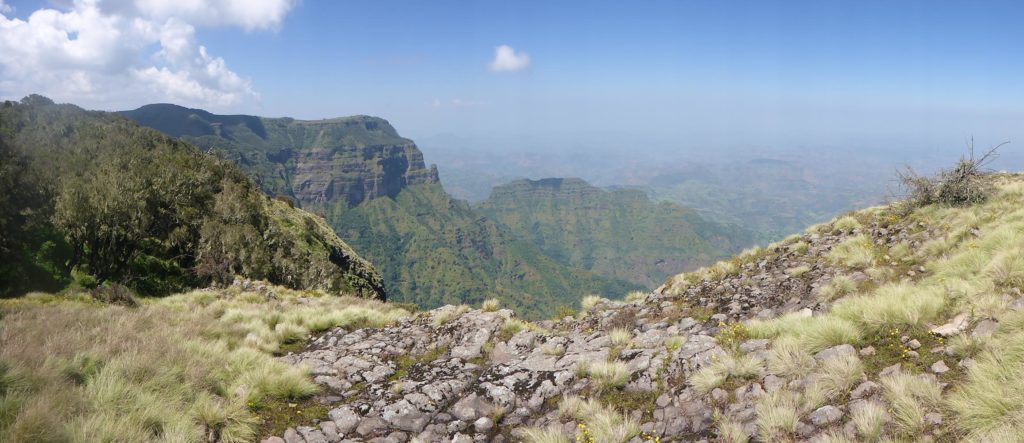 view from the cliff - Semien Mountains