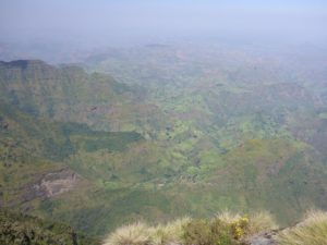 view from the cliff - Semien Mountains