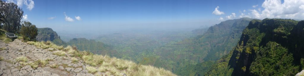 view from the cliff - Semien Mountains