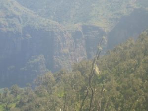 That has to be an high waterfall - Semien Mountains