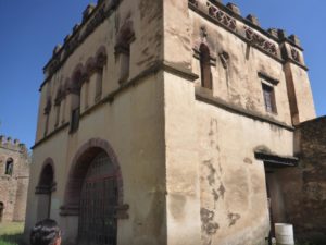 Third Building - The Castle of Yojannes (A-Elaf Seghed Tsaoiku Yojannes) (ruled between 1667-1682) - from outside - Fasil Ghebbi