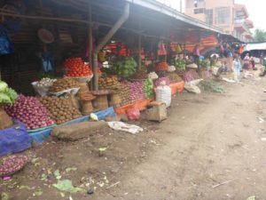 Vegetable area in Bahir Dar Market