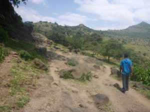 Our "guide". We asked him to leave us alone, but he followed us, showed us the way and explained a bit. Of course we paid him in the end ... . - Blue Nile falls