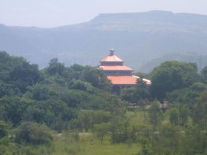 An Ethiopian church in the distance - Blue Nile falls