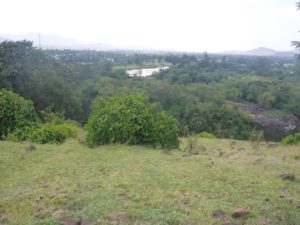 The new lake that was created from the new dam on the Blue Nile. It was closed, so the waterfalls were less amazing Blue Nile falls