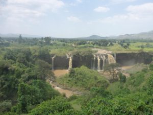 The Waterfalls!! still amazing , even from far - Blue Nile falls 