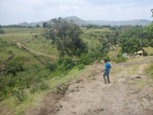 The suspended bridge over part of the Blue Nile - - Blue Nile falls 