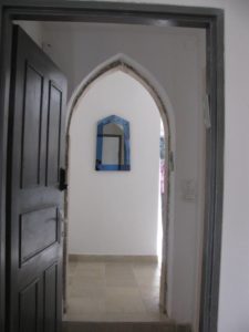 The entrance to the penthouse (4th floor)