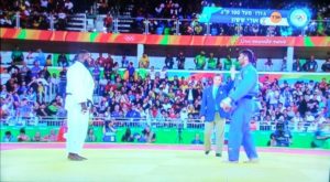 Ori (Or) Sasson against the Cuban opponent in the fight for the Bronze medal - medal In Rio