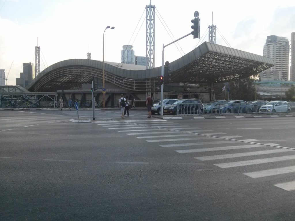 Tel Aviv HaShalom railway station - I don't know about the architecture of the new terminal, but the structural part will probably be the same.