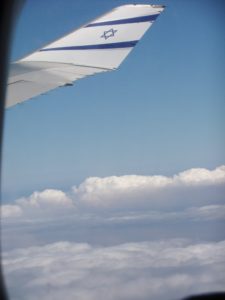 08282014-07 The Israeli flag over the winglet of the our plane  - El-AL