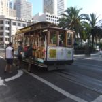 cable car (We took it from Union Square to Lombard street).