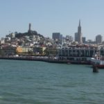 San Fransisco Downtown. The building aren't so high here, it might be that it's not worth to build them - or because of the earthquake hazard. See the triangle building? It's Transamerica building, the tallest in SF, and it was built especially to withstand earthquakes.