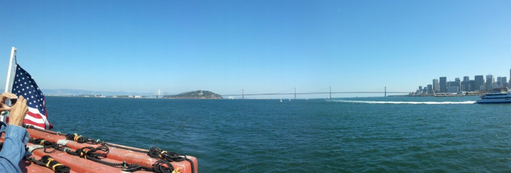 San Fransisco - The Bay Bridge - Older than the Golden Gate Bridge, but with shorter spans.