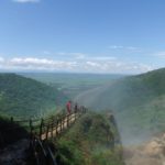 The top view point in the Chiflon waterfall site (around 1000 steps up...), the view from it the last waterfall