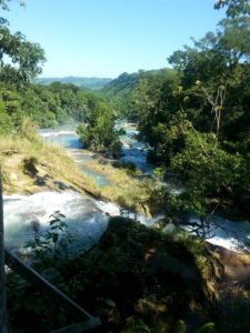 09172014-40  guess - The river from the top of Cascadas the agua azul.