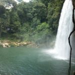 And you are on the other side of the waterfall (almost) without getting wet =)