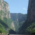  The entrance to the canyon. That picture is the sign of Chiapas state.