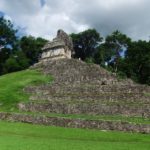 Palenque -    Temple XV - Three tombs were found inside this building.