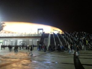 11162014-06 The Shakshouka Stadium from outside (I call it that way for the mess Sammy offer did with some of Israel past national companies that became private during the 1990's. - Israel vs Bosnia