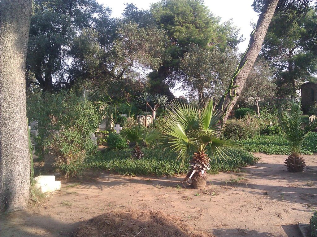 The Templers cemetery. There are no longer Templers in Israel, the Templers community of USA and Australia finance the maintenance of the cemetery.