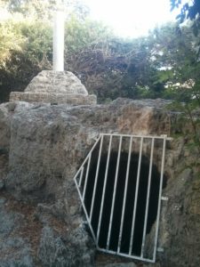 One of the burial caves from 4000 BC around, most of them were sealed and closed.  - Allenby