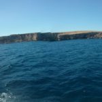 The cliffs on the North-East of Malta main island - Comino