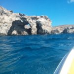 We took a ride in a boat to the caves and grottoes on the other side of the Blue Lagoon - Comino
