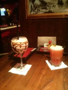 Relaxing in the end of the day over a cocktail (Atzva's cocktail is of course non-alcoholic). - Comino