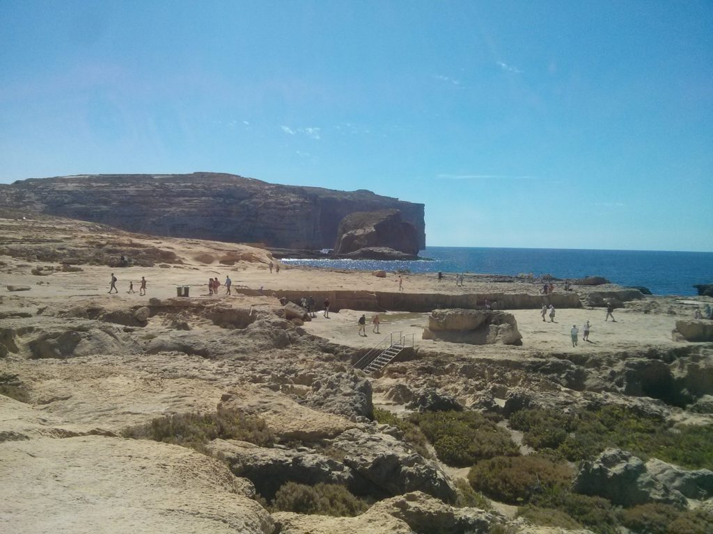 The sea near Azure window and the blue hole