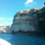    A boat trip around Azure window and the cliffs