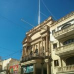 Some houses in Victoria with horizontal and vertical flag poles. We didn't manage to get into the bottom of this thing. Baby-moon