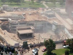 The parking building after the collapse - Iron Parking