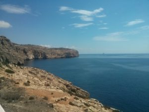The cliffs of Malta
