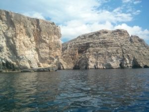 On the boat to Blue Grotto- Catholic