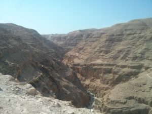 Looking up stream to the West - Hasmonean