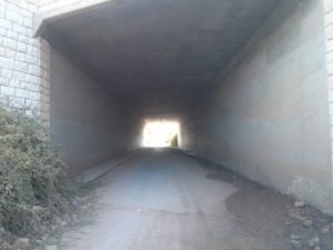 The tunnel under highway 6 - Al-Lubban