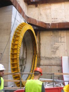 The leading opening for the TBM - Tel-Aviv Light rail