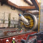 Archimedes' screw inside the machines - Tel-Aviv Light rail