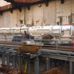 Archimedes' screw inside the machines - Tel-Aviv Light rail