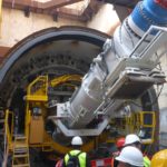 Archimedes' screw inside the machines - Tel-Aviv Light rail