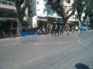 That is a way to run a marathon! half a Marathon