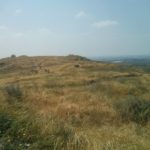 Looking on the site from one edge to the other, and the other way -  Tel Gezer