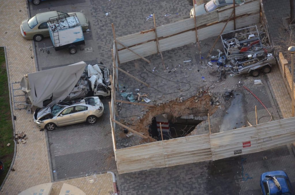 Crane collapse in 2017 February in Bat-Yam