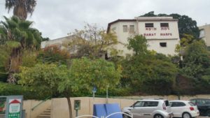 The hospital building (not operating, half ruined) - Lehi and Irgun
