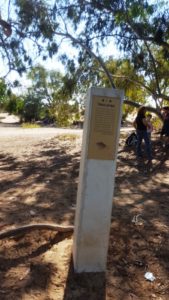 The water in the stream sign