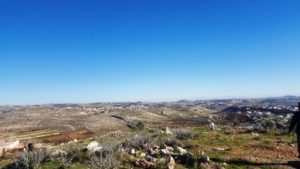 Looking East towards Jordan - South mount Hebron