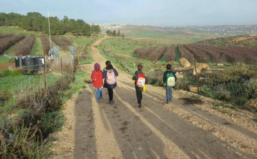 Taking the kids to school